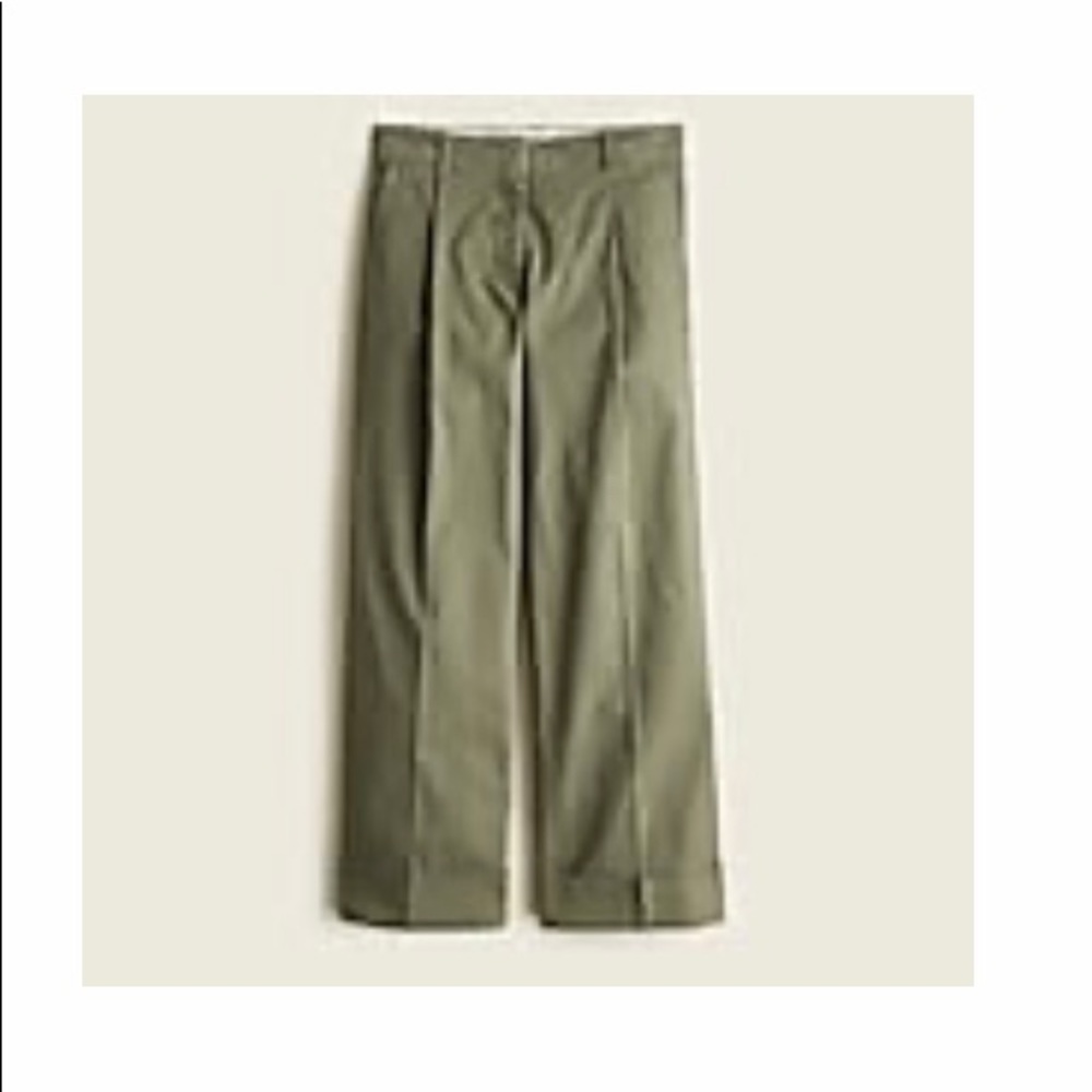 JCrew wide-leg chino. New with tags. Size 4